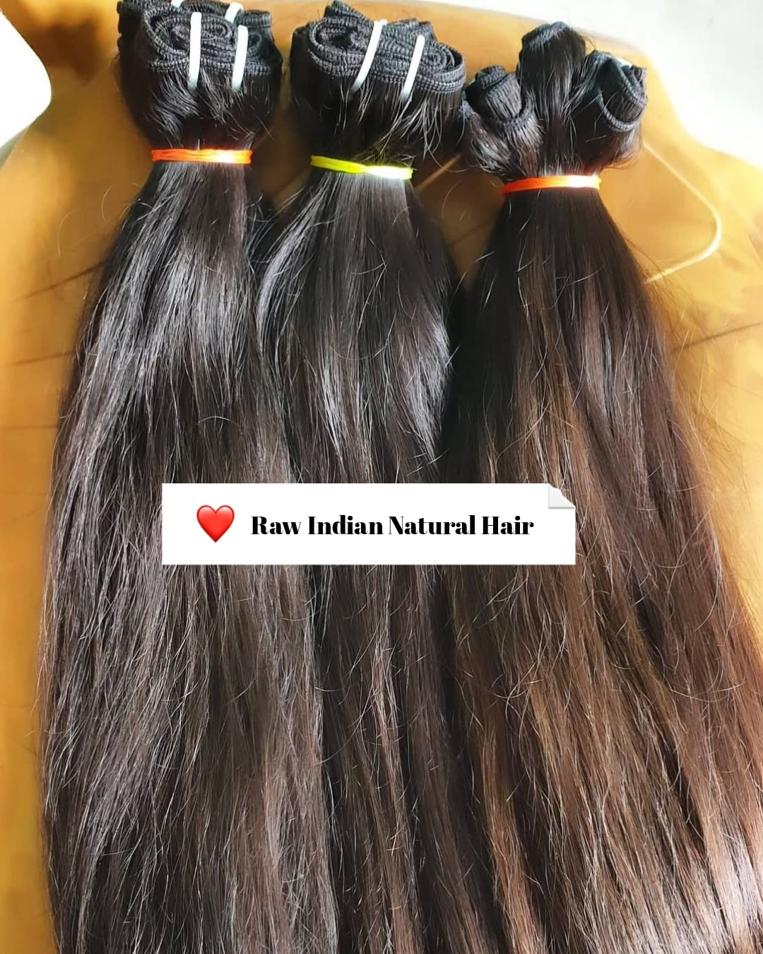 𝗥𝗮𝘄 𝗜𝗻𝗱𝗶𝗮𝗻 𝗦𝘁𝗿𝗮𝗶𝗴𝗵𝘁 𝗪𝗲𝗳𝘁 𝗛𝗮𝗶𝗿 𝟯 𝗣𝗰𝘀