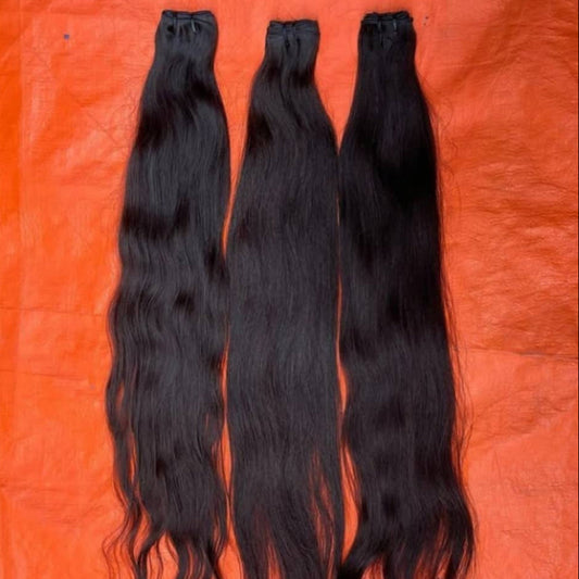 𝗥𝗮𝘄 𝗜𝗻𝗱𝗶𝗮𝗻 𝗦𝘁𝗿𝗮𝗶𝗴𝗵𝘁 𝗪𝗲𝗳𝘁 𝗛𝗮𝗶𝗿