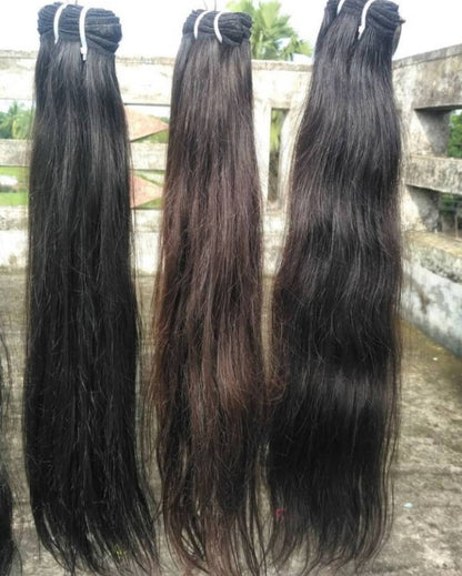 𝗥𝗮𝘄 𝗜𝗻𝗱𝗶𝗮𝗻 𝗦𝘁𝗿𝗮𝗶𝗴𝗵𝘁 𝗪𝗲𝗳𝘁 𝗛𝗮𝗶𝗿 𝟯 𝗣𝗰𝘀