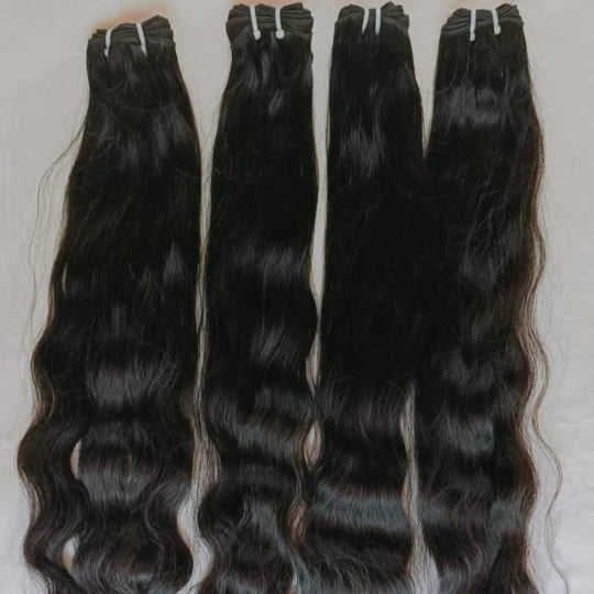 𝗥𝗮𝘄 𝗜𝗻𝗱𝗶𝗮𝗻 𝗪𝗮𝘃𝘆 𝗪𝗲𝗳𝘁 𝗛𝗮𝗶𝗿 𝟯 𝗣𝗰𝘀